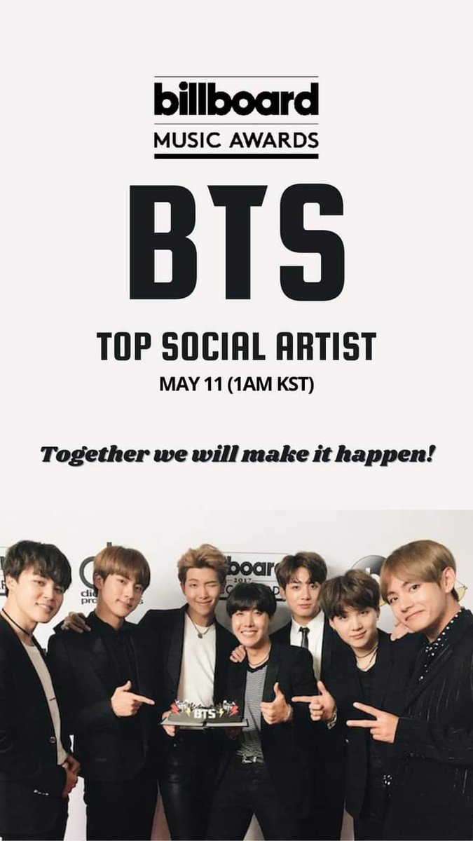 PSeokyung's tweet photo. #BBMAsTopSocial + BTS + (@BTS_twt) https://t.co/4PbBnmn64i