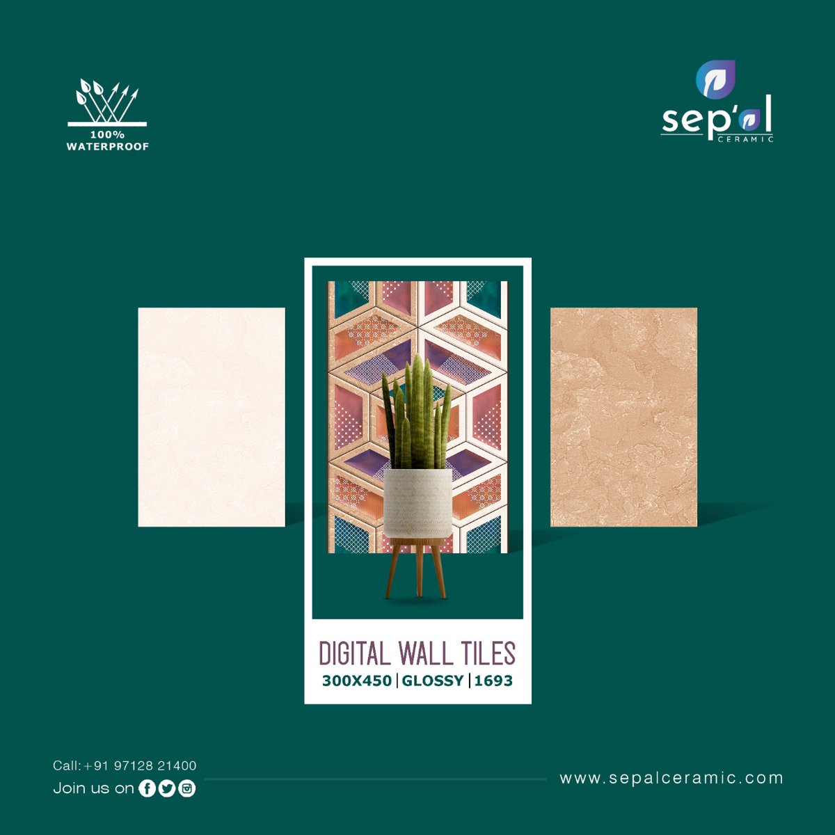 SepalCeramic's tweet image. 𝐒𝐞𝐩𝐚𝐥 𝐂𝐞𝐫𝐚𝐦𝐢𝐜

𝐃𝐢𝐠𝐢𝐭𝐚𝐥 𝐖𝐚𝐥𝐥 𝐓𝐢𝐥𝐞𝐬 
𝟑𝟎𝟎𝐗𝟒𝟓𝟎𝐦𝐦 | 𝟑𝟎𝟎𝐗𝟔𝟎𝟎𝐦𝐦 

𝐂𝐚𝐥𝐥:- +𝟗𝟏 𝟗𝟕𝟏𝟐𝟖 𝟐𝟏𝟒𝟎𝟎
𝐰𝐞𝐛:- 𝐰𝐰𝐰.𝐬𝐞𝐩𝐚𝐥𝐜𝐞𝐫𝐚𝐦𝐢𝐜.𝐜𝐨𝐦 

#Sepal #Sepalceramic #Sepaltiles #vitrified #manufacturing #tiles #ceramics