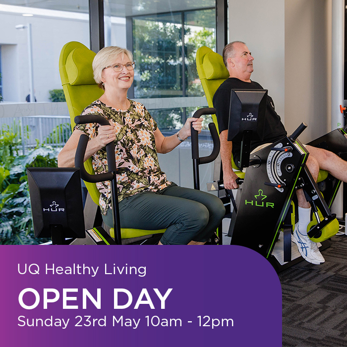 UQHealthCare's tweet photo. Join us for Open Day on 23rd May to find out how UQHL makes health &amp; fitness for over 50s safe, smart &amp; simple. Explore our new Member’s Studio, the latest in fitness gamification, what the BodPod can do for you, &amp; much more. OPEN TO THE PUBLIC. Find more https://t.co/IUmzXI9DFm https://t.co/pRiBrrJJfk