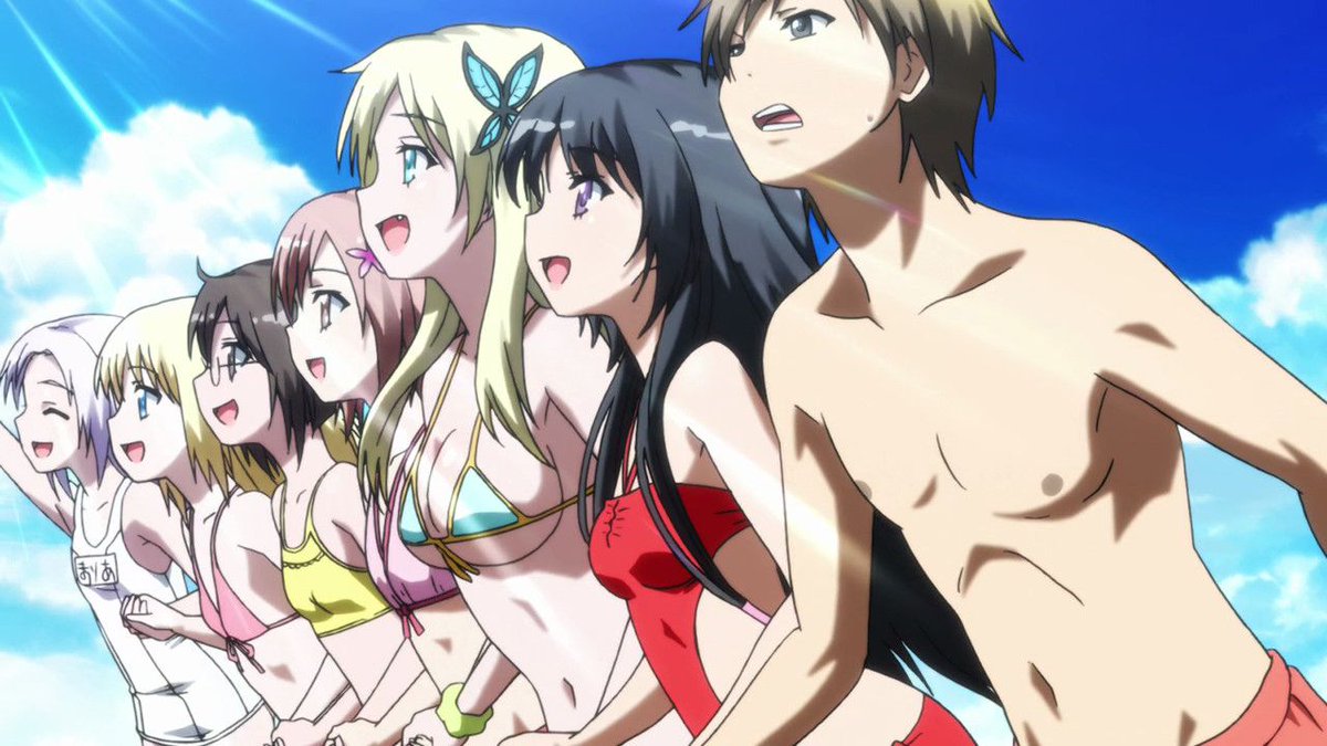 Today's random #fanservice show is #Haganai, aka I Have Few Friends