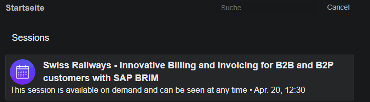 gtw_mc's tweet photo. Du hast den #SAPNOWSwitzerland Finance Day verpasst? Unser Best Practice Use Case über innovatives Billing und Invoicing bei der SBB steht OnDemand zur Verfügung. 

https://t.co/6k8X4rBTeV

#sap #sapbrim #subscription #billing #SubscriptionEconomy #gtw_mc #SBB #railinfo https://t.co/8t1yR5GGpN