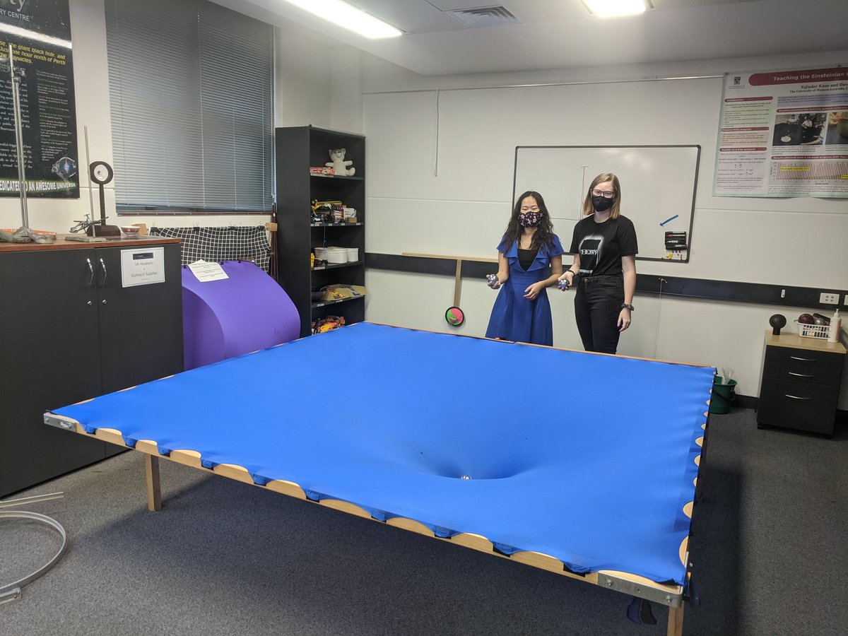 scientist_mum's tweet photo. Pleasure to meet Physicist Prof. David Blair & his team @#Einsteinfirst - taking #science #education to the school curriculum level. His strong team of PhD candidates & post-docs design fun, engaging activities on Einsteinian physics e.g. quantum physics
@ARC_OzGRav @KylaAdams5 https://t.co/MaTHVk32fZ