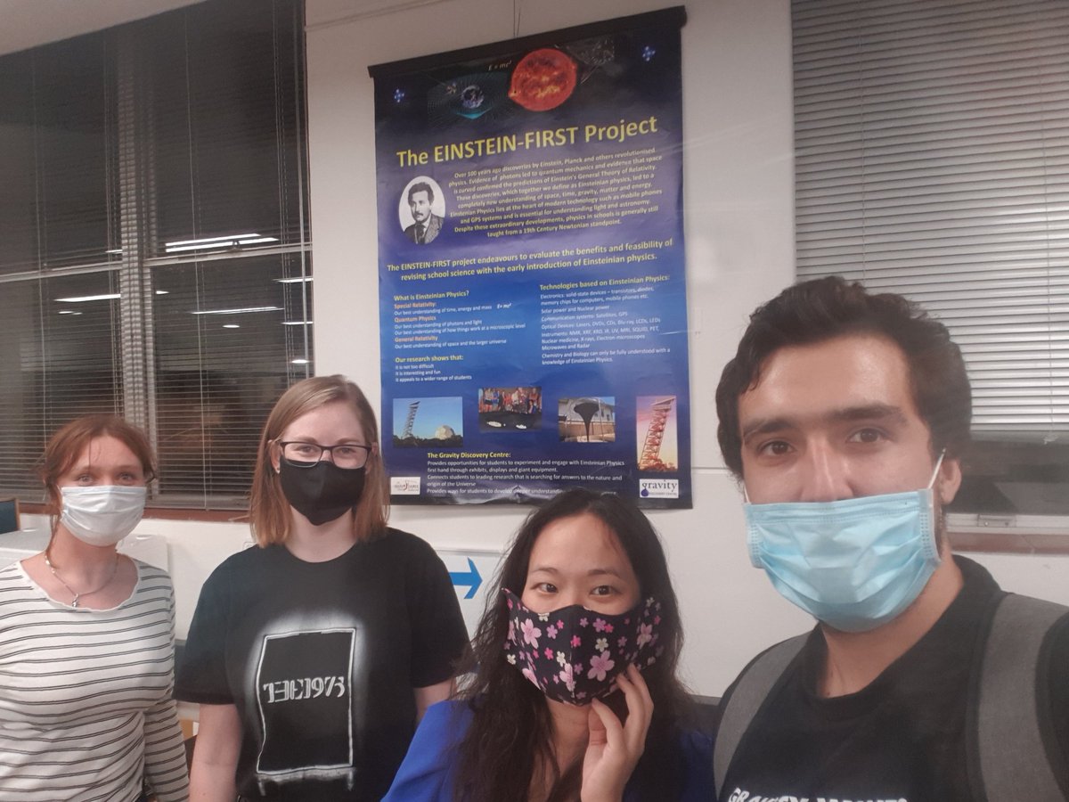scientist_mum's tweet photo. Pleasure to meet Physicist Prof. David Blair & his team @#Einsteinfirst - taking #science #education to the school curriculum level. His strong team of PhD candidates & post-docs design fun, engaging activities on Einsteinian physics e.g. quantum physics
@ARC_OzGRav @KylaAdams5 https://t.co/MaTHVk32fZ