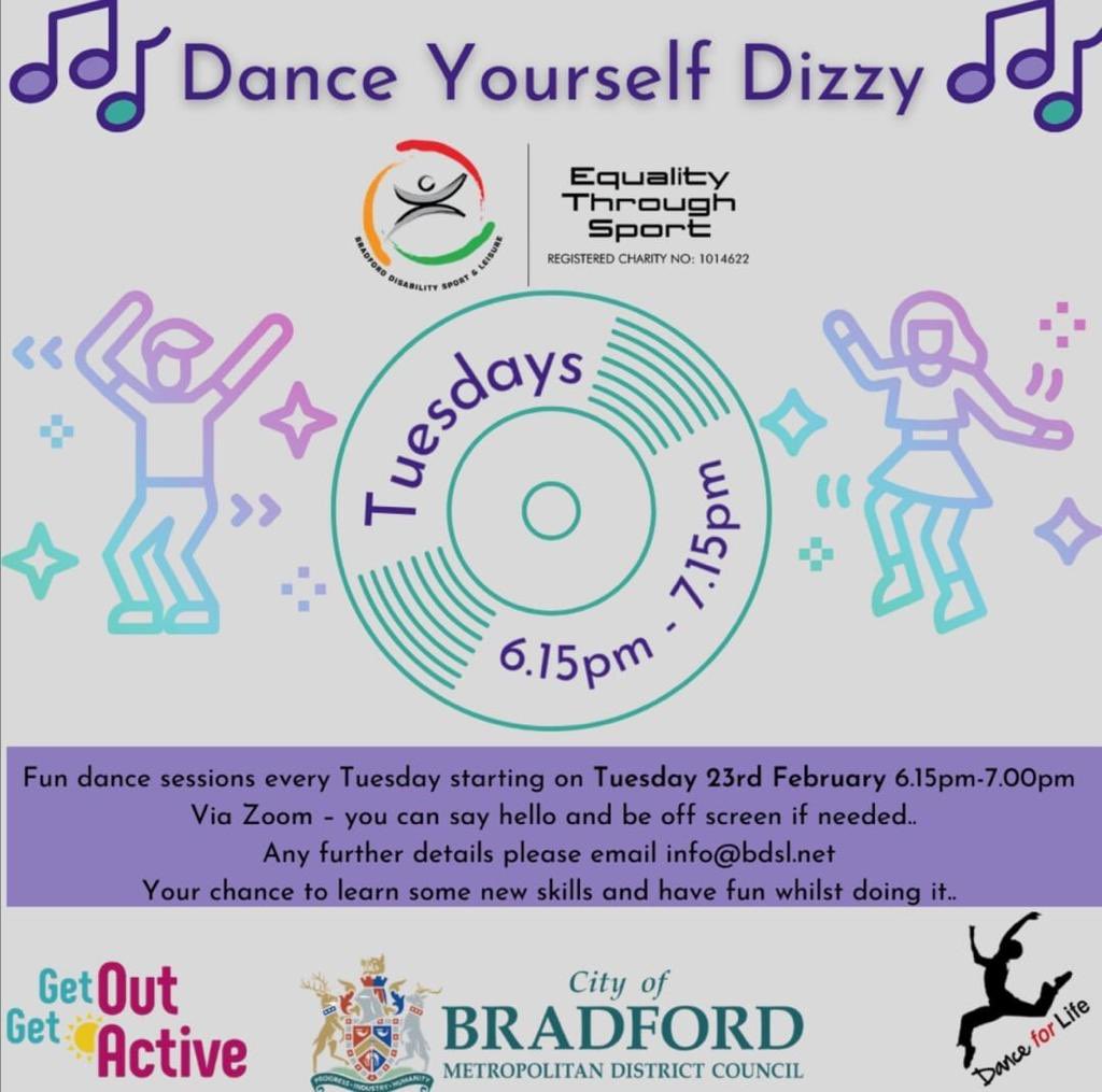 In support of #MentalHealthAwarenessWeek2021 we are promoting the power of physical activity on positive mental health! 
Why not let your hair down and join us this evening at one of our online dance sessions. 💃🏻🕺🏼