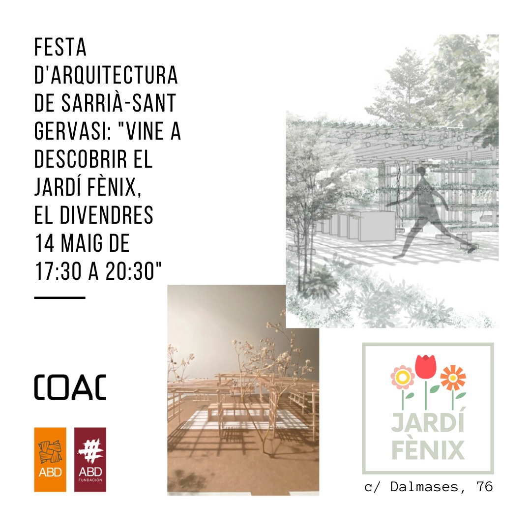 🗓️Aquest divendres, el #JardíFènix acull la Festa d'arquitectura del <a href="/COACatalunya/">Col·legi d’Arquitectes de Catalunya</a>.
A més de descobrir el projecte d'hort terapèutic, construiran amb alumnes de <a href="/LaSalleBCN/">La Salle BCN</a> i BambooHub una pèrgola de bambú. 👇arquitectes.cat/ca/arquitectur…