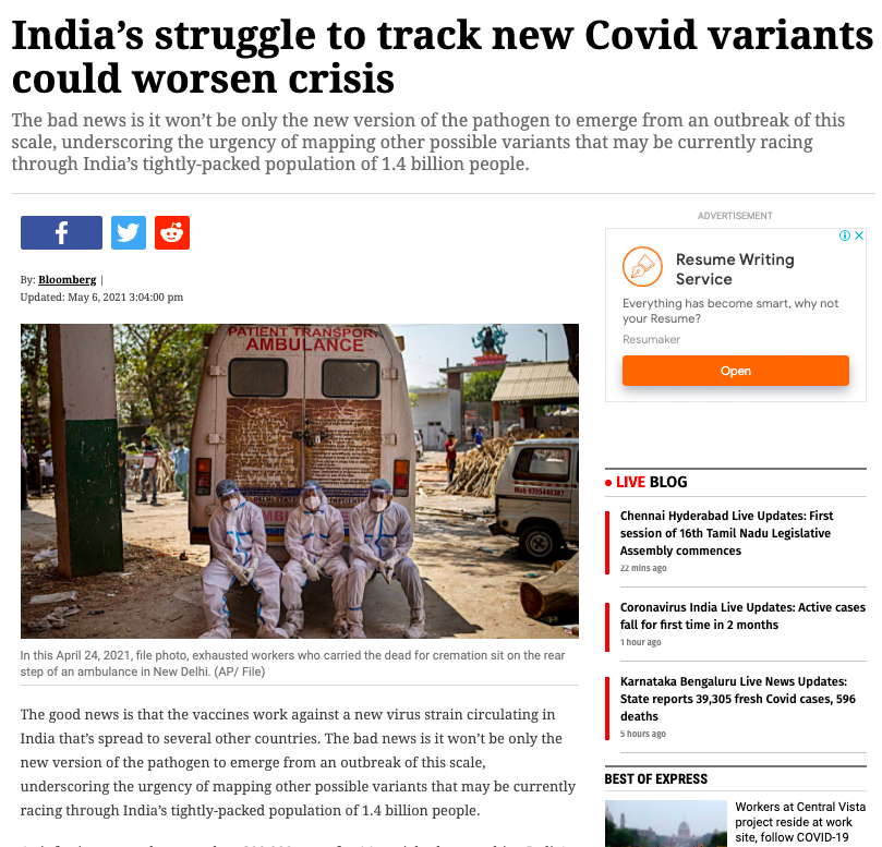 India& #39;s still struggling to efficiently deal with the new straint and it& #39;s rapid mutations. While we have resources pouring in from all the world, they& #39;re all disappearing? No accounts of where they went, they surely have not been used.