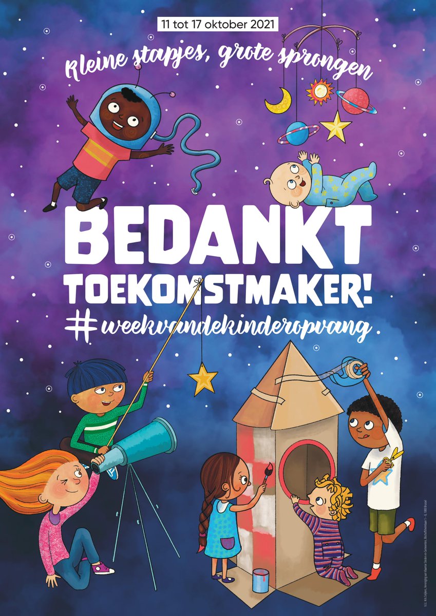 CEGOLeuven's tweet photo. Kleine stapjes, grote sprongen. Bedankt Toekomstmakers
We lanceren vandaag de actie voor Week van de Kinderopvang die doorgaat van 11 tot 17 oktober 2021. 
We willen dit jaar álle medewerkers van de kinderopvang in de kijker zetten. #kinderopvang https://t.co/kx5ldngj22