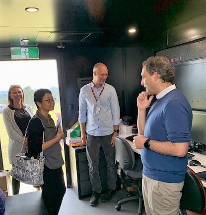 The_ICNS's tweet photo. @The_ICNS were honoured to host visitors from @DIN_NSW with @USNavyresearch and @usarmy_devcom. It is always great to show off our latest innovations and state-of-the-art research developments! #space #innovation #engineering #research #tech #neuromorphs #neuromorphicsystems #WSU https://t.co/1IuOP5BmUh