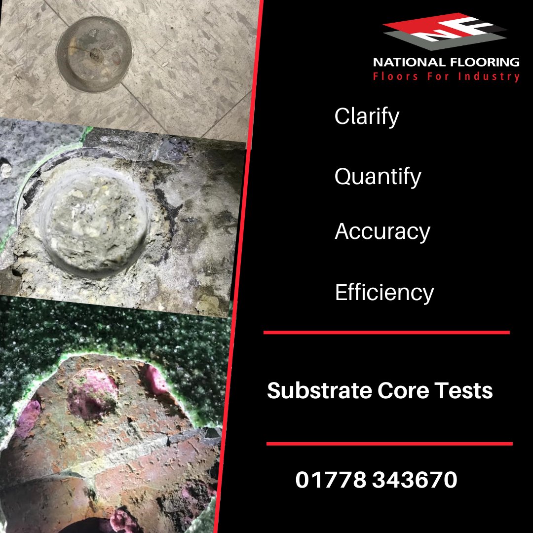 It is always better to be prepared!

Core tests enable us to fully evaluate the reason for floor failure &amp; ensure we can provide accurate costing &amp; time scales to undertake repairs
Concerns regarding your existing floor? Contact 01778 343670

ow.ly/K2tM50EHgLD