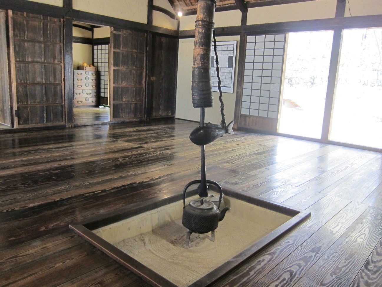 【O-918】囲炉裏 いろり 横木 自在鉤 木製 日本家屋 和家具 O-918】囲炉裏 いろり 横木 自在鉤 木製 日本家屋 和家具