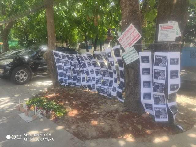eainc2's tweet photo. People held a two-month memorial service for the fallen hero Ko Chit Min Thu, who died on Bo Min Yaung Road in North Dagon Township during the shooting of Junta terrorists.
#May11Coup
#WhatsHappeningInMyanmar
#MilkTeaAlliance https://t.co/RsY7jPzSlM
