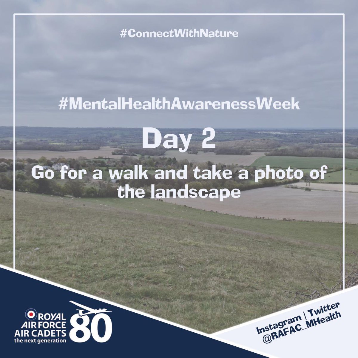 Day two of mental health awareness week, today’s challenge is all about getting out and about today. Let’s see your best landscape pictures. Remember our team is always here if you want to talk <a href="/RAFAC_MHealth/">RAFAC Mental Health</a> <a href="/RegComdtLASER/">RC LASER</a> looking forward to seeing your pictures!