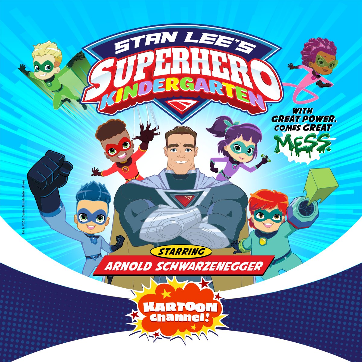 KartoonStudios's tweet image. Superhero Kindergarten viewership growth phenomenon continues, with Episode 4, adding millions of views AGAIN this past weekend. Tune in to Kartoon Channel! with your family every Friday to catch all of the action. #StanLee #ArnoldSchwarzenegger #KartoonChannel #FearsomeFoursome