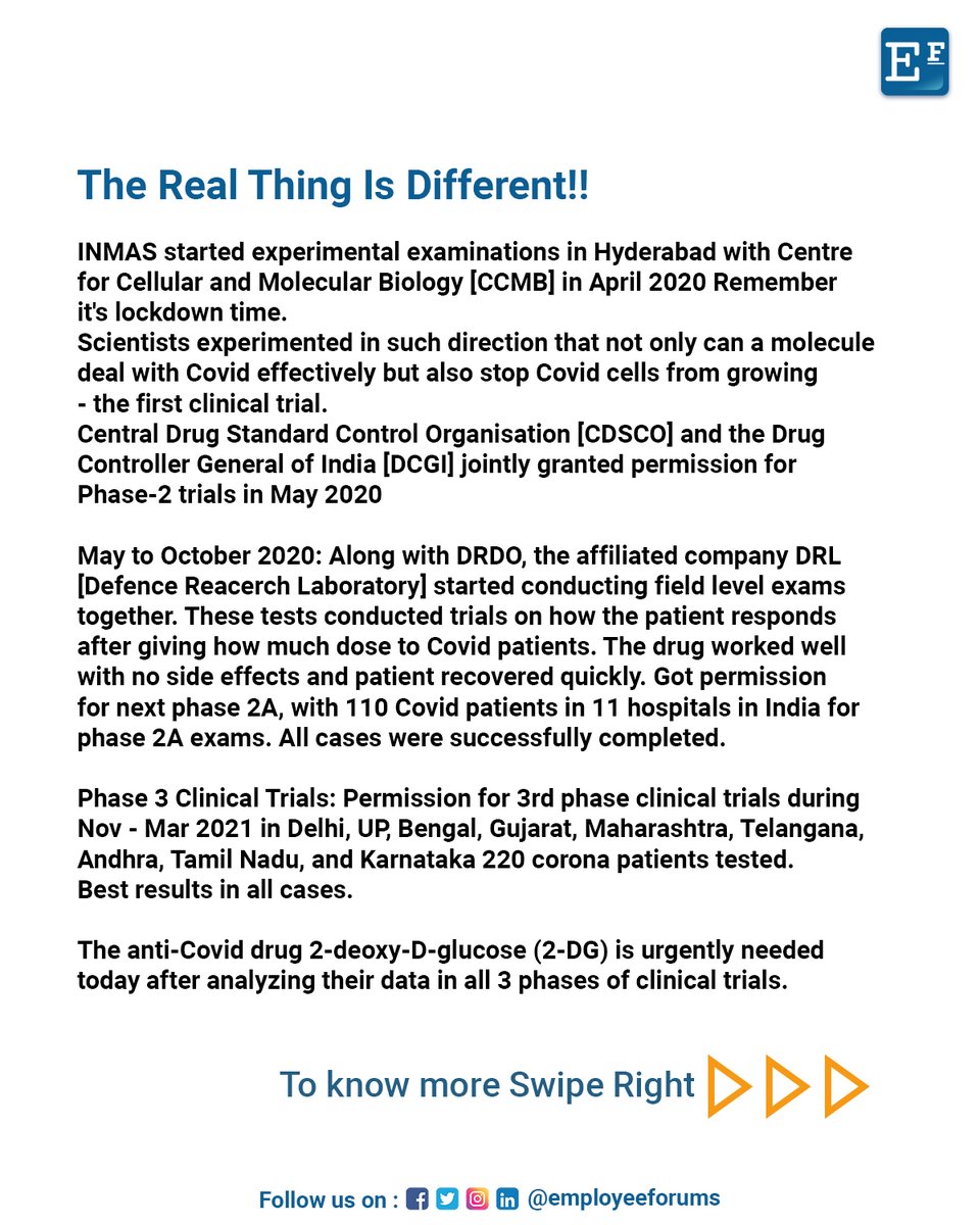 EmployeeForums's tweet photo. #Congratulations #DRDO, INMAS, CCMB #Scientists for the #Wonderful #Achievement
#Technology #AI #covid19 #corona #healthcare #healthworker #Tech #technologies #invention #discovery #innovation #techno #techie #techy #employeeforums #victory #success #successful #winner #win https://t.co/HstnorYmeY