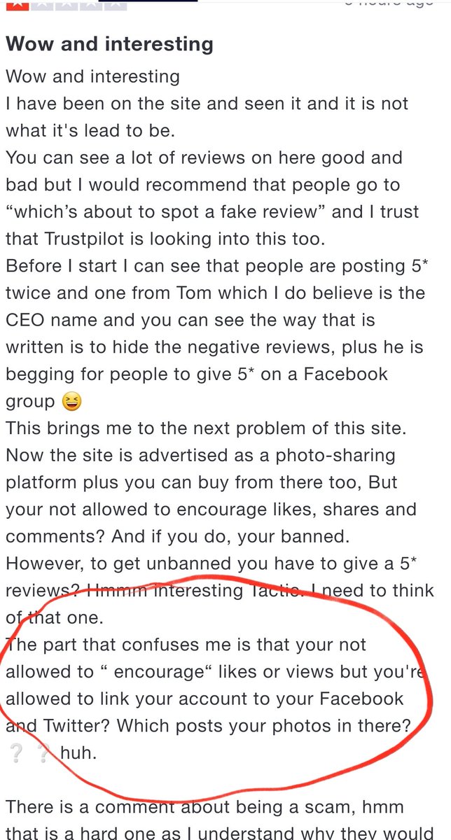 No where do we state you can't share content to get views and comments etc. We do specifically state that you cannot offer a 'like for a like' user banned for being part of a telegram chat group where they would all like each others content