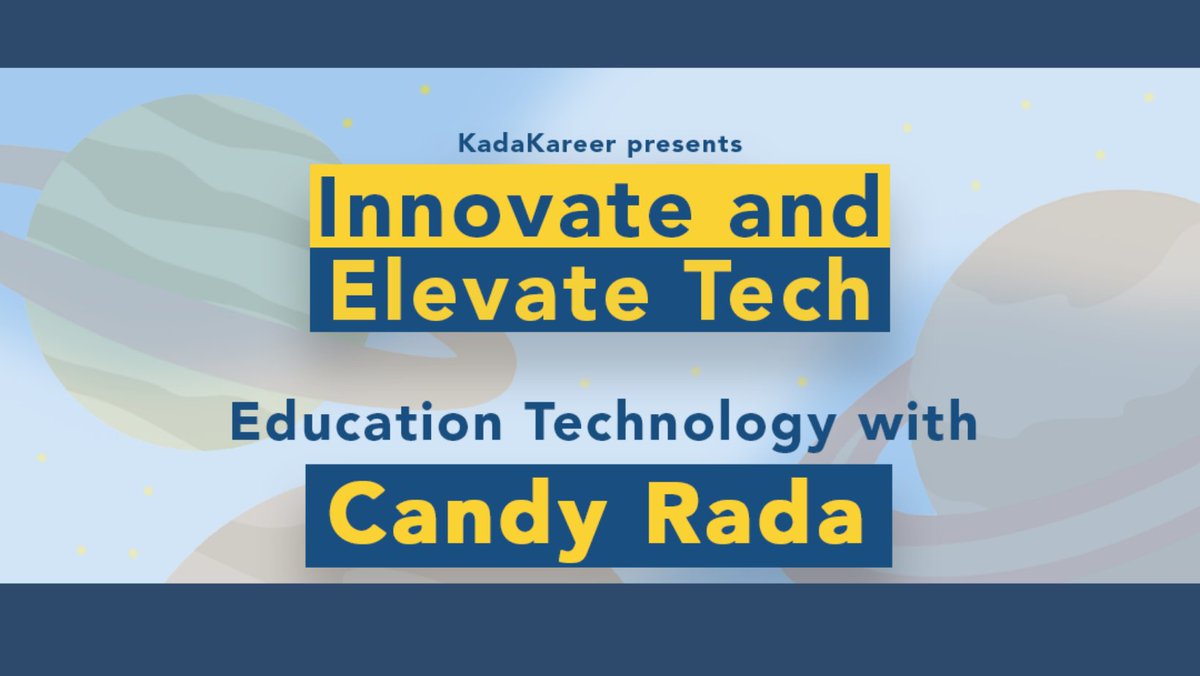 KadaKareer's tweet photo. The Innovate and Elevate Tech Series is back for our final episode! Join us this week with Coach Candy Rada as she takes us on a journey through education technology 🍎

Tune in on Saturday, May 15 at 7PM on the KadaKareer Facebook page Tara na Kada! 🚀 https://t.co/ENMCr5i3bq