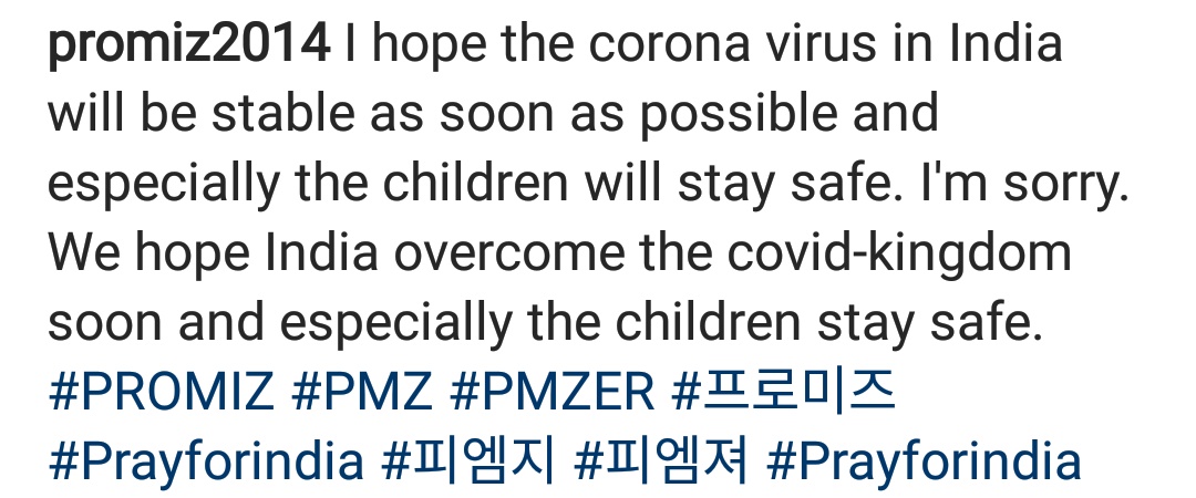 Thank u so much @PROMIZ_PMZ and @ActorLeeMinHo ❤️🙏 

Thank you so much for support and prayers ,we really need it 🙏

India loves you 🇮🇳🙏❤️ 

#LeeMinHo 
#이민호
#Promiz 
#PrayForIndia