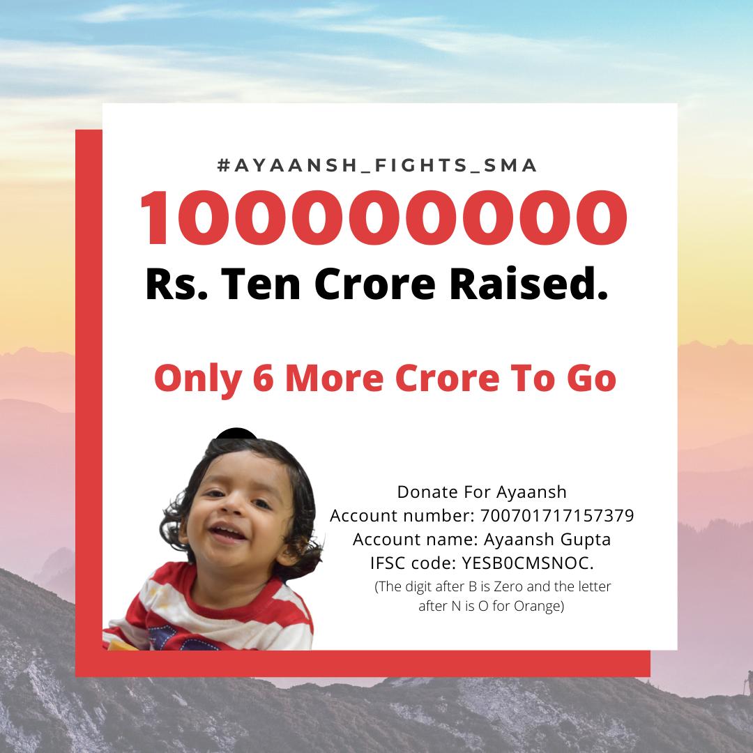 RohitTirunellai's tweet photo. Hello, @Nithin0dha &amp; @zerodha :) 
Some more good news, over the last few days, @FightsSma &amp; fam have been able to cross Rs 10 cr. 
Its now Rs 6 cr more. Can you &amp; the Zerodha community please pitch in? Stay safe. https://t.co/1jA9CjjKbR