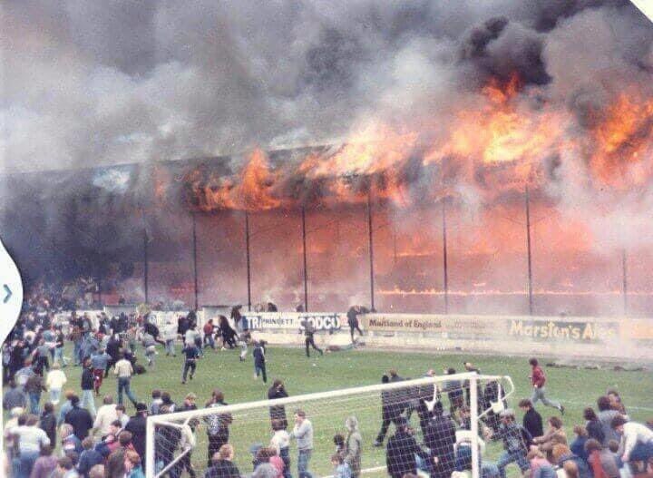 RIP the 56 fans who lost their lives in the Bradford City fire 36 years ago today.