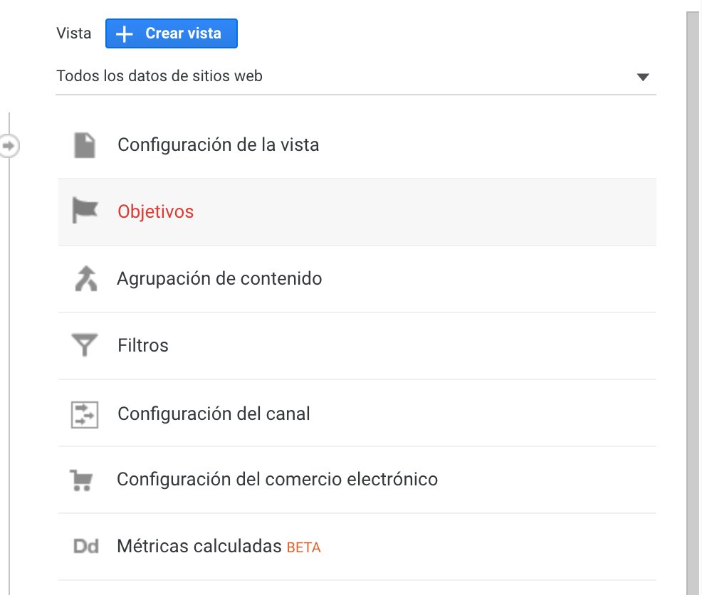 1) Go to your Google Analytics account, click on "Admin" (left-bottom part), select your desired View (right part) and then click on “Goals”.