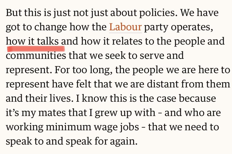 This is genuinely hilarious given the above  https://www.theguardian.com/commentisfree/2021/may/10/voters-labour-angela-rayner