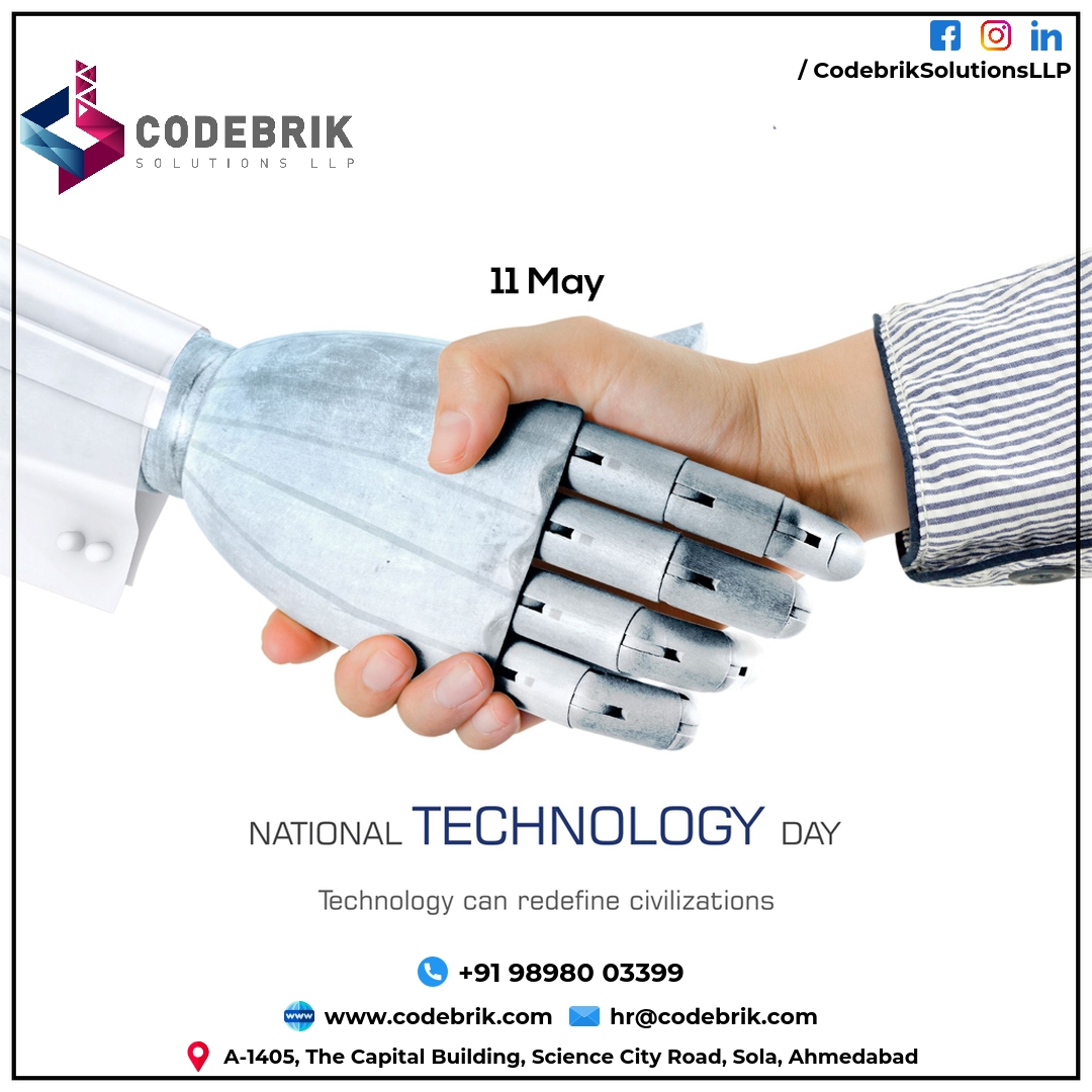 codebrik's tweet image. Greetings to all technocrats and scientists on ‘National Technology Day’.  #NationalTechnologyDay, #NewIndia everyday!