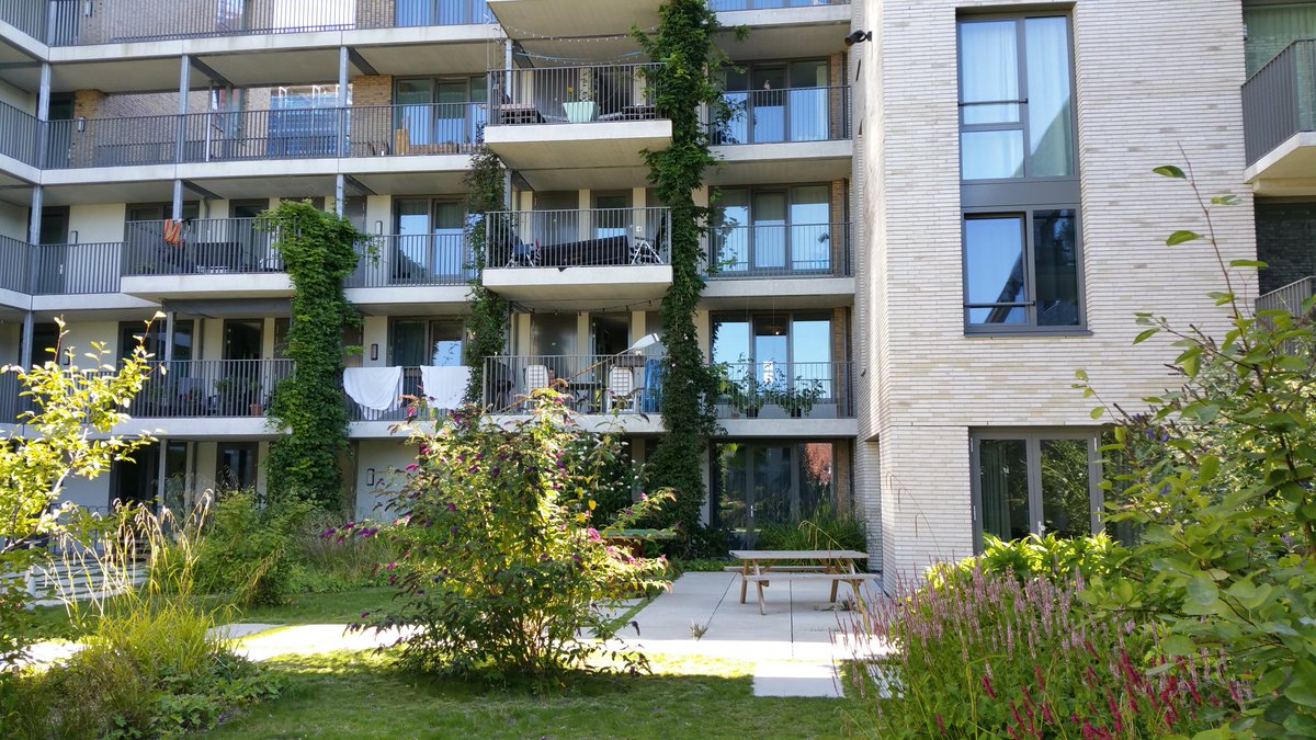 NandaSluijsmans's tweet photo. Eenvoudige prima #binnentuin op parkeerdek. 

In mijn plannen eis: dek dus min. 90cm groeiplaatsdiepte voor groen. Geeft verblijfskwaliteit, stijging vastgoedwaarde, #natuurinclusief etc. Een bouwer die deze investering niet wil doen, bouwt niet voor mensen.

#Inspiratiebeeld 37 https://t.co/34cd9trToT