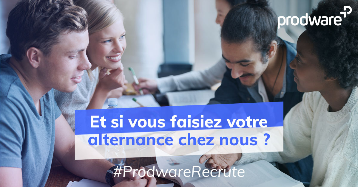 🔦 #Alternantes, #alternants, cette publication devrait susciter votre attention ! Nous recrutons divers profils pour venir compléter nos #équipes pour la rentrée de septembre ! 

Et si vous faisiez votre #alternance chez nous ? #ProdwareRecrute
▶ okt.to/cun2HL