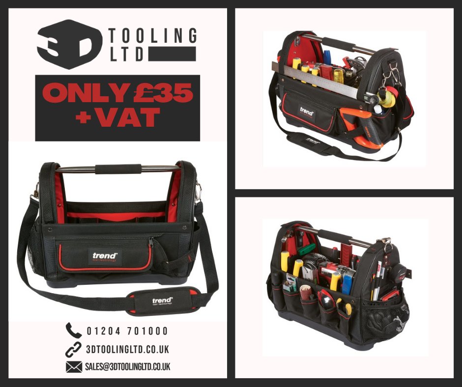 3dtooling's tweet photo. #TREND OPEN TOTE TOOL BAG NOW ONLY £35 + VAT

VISIT IN STORE OR CALL: 01204 701000

E: sales@3dtoolingltd.co.uk

WEBSITE: https://t.co/WroazvgU1i

#tools #tooling #powertools #3dtooling #accessories #totebag #toolbag https://t.co/gpftqN8xPK