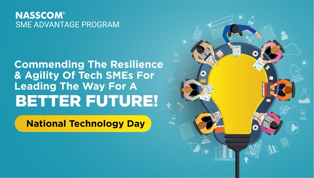 Today on the occasion of National Technology Day, we take a moment to recognise &amp; appreciate the role of #Tech #SMEs in revolutionizing business concepts &amp; models to drive Industry growth during these unprecedented conditions.
#NationalTechnologyDay