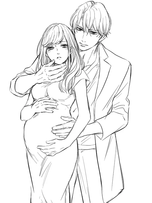 5月11日発売『今夜、妊娠したら結婚します～エリート外科医は懐妊婚を所望する～』(伊月ジュイ先生/ベリーズ文庫)イラストを担当させて頂きました^ ^ドキドキなお話しです^ ^お見かけの際はどうぞ宜しくお願いします。ラフなど。 