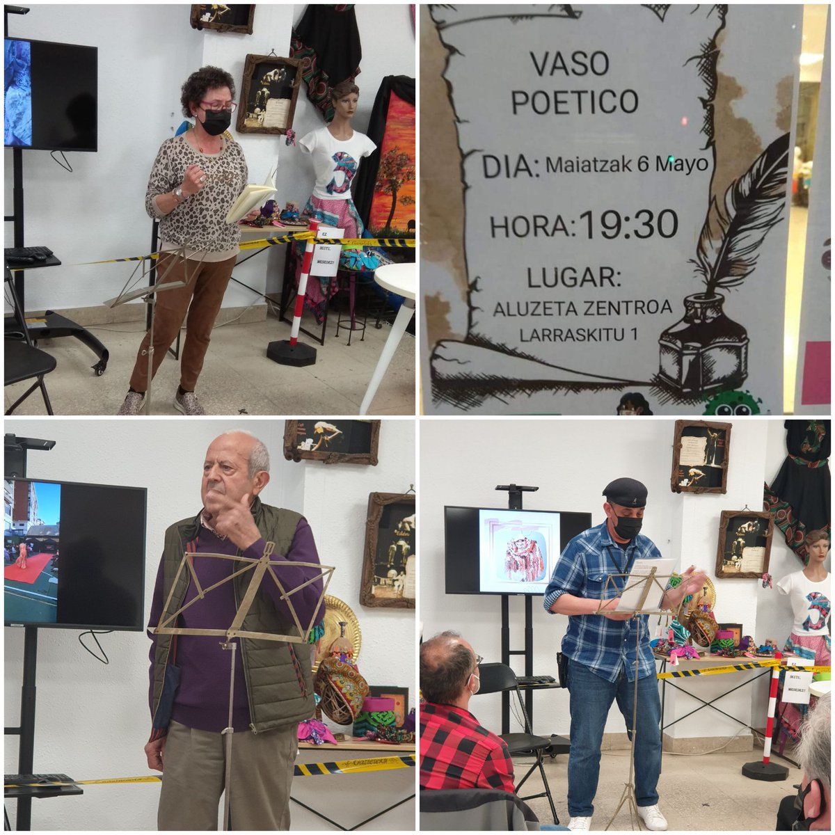 mirenepalacios's tweet image. ¡Magnífico!! La tarde noche del jueves pasado resultó maravillosa. Poesia, mucha poesía, lo pasamos fenomenal. #recital #declamando #Bilbao #VasoPoetico #poetry  #AluzetaZentroa #poesia #Gracias #poetrycommunity #writer #writerscommunity #MirenEPalacios mirenepalacios.net