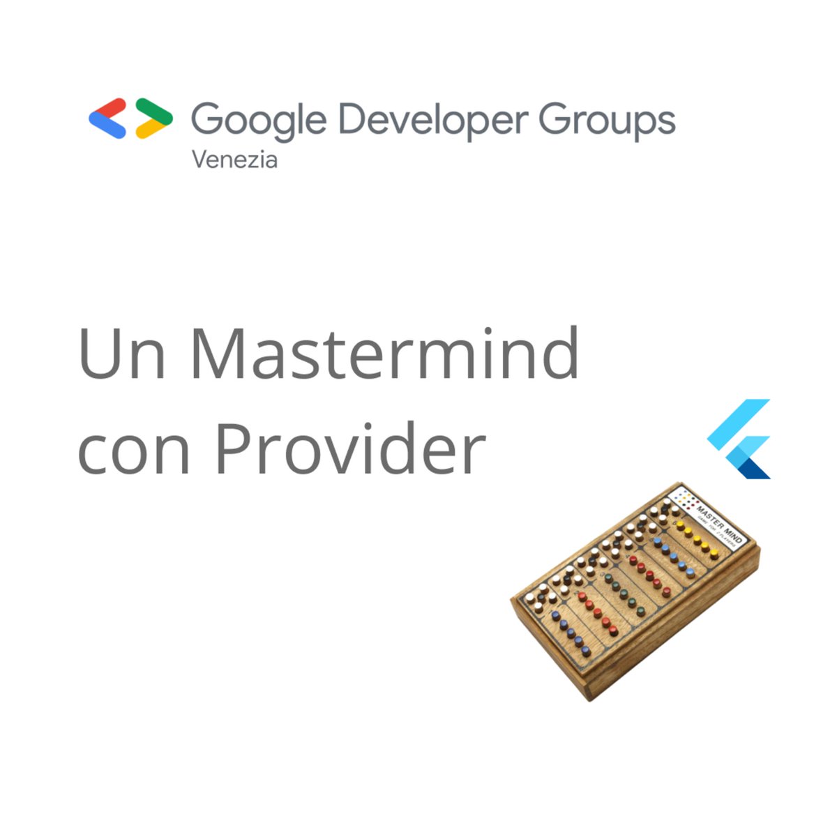 TechIsFun's tweet image. Quanto può essere complicato realizzare il gioco del Mastermind in #Flutter?
Per la risposta, dobbiamo attendere l'evento di domani! 😀
L'evento è gratuito, potrete seguirci in diretta streaming su YouTube.
👉 buff.ly/3eswgZW