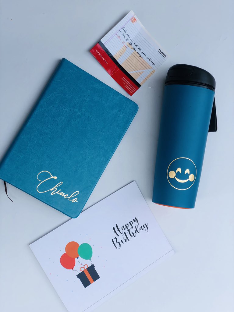 the14oranges's tweet photo. PERFECT ESSENTIAL COMBO
__

📌 NOTEPAD - N5000
📌 FLASK - N5000
📌 FO BIRTHDAY CARD - N1000
__

NB: CARD IS PLAIN INSIDE. https://t.co/iFZe3AdVpq