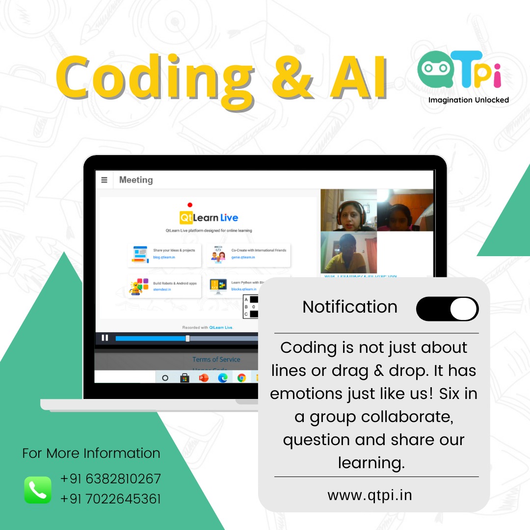 qtpiofficial's tweet photo. 40+ students are having a fun summer camp with QtPi. Some of feedbacks from our QtPis ☺️on the session
For more information - https://t.co/ptGtjF8xAj
#summercamp #coding #AI #kitforkids #onlinecoding #genieplaform #buildingblocks #apps #gamedevelopment #21stcenturyskills https://t.co/h9k4UbHDv5