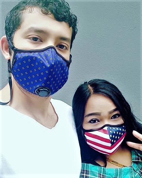 We love our customer's photos! This handsome couple is wearing the Oxford and Stars & Stripes Air Masks. Stay safe everyone!

#facemask #maskup #reusablemask #styleseal #mask #newnormal #safetyfirst #staysafe #airpollution #washablefacemask #reusablemask #stayhomestaysafe