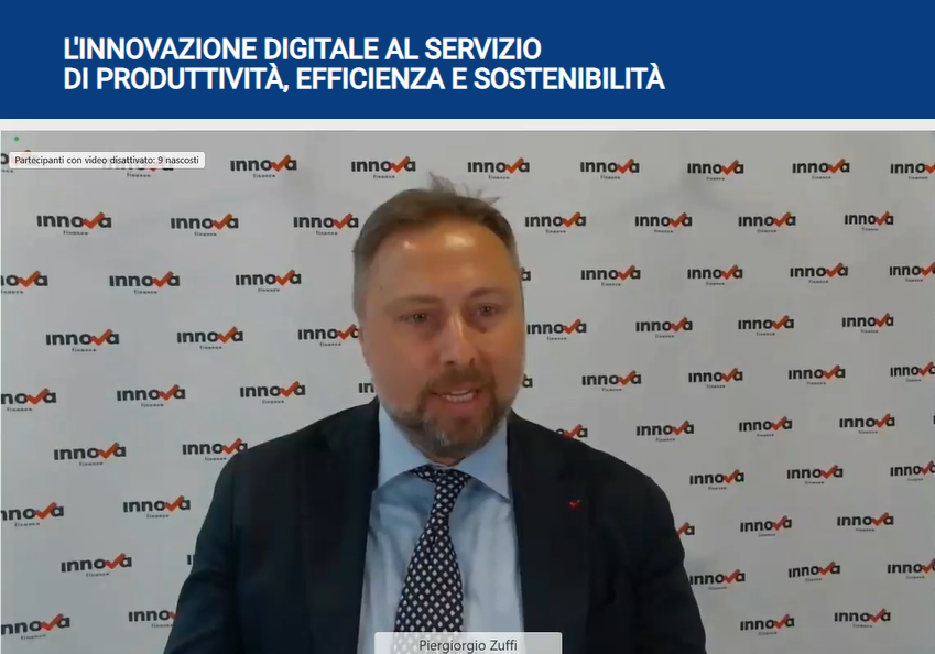 innova_finance's tweet photo. "La prima missione del #PNRR ha il compito di sostenere la #digitalizzazione del Paese, dall'amministrazione pubblica alle infrastrutture, per agevolare l’internazionalizzazione delle imprese", @PiergioZuffi Direttore Commerciale #InnovaFinance #I40Summit https://t.co/mUobKHtSUs