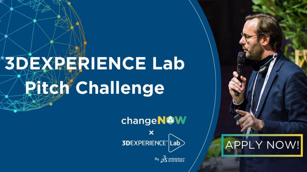 🏆 Vous développez un projet ambitieux et souhaitez révéler au monde son potentiel d'innovation ? 

📆 Souscrivez au Pitch Challenge <a href="/3DEXPERIENCELab/">3DEXPERIENCELab</a> x @ChangeNOW_world avant le 20 mai et pitchez lors de #ChangeNOW2021 !

➡️ go.3ds.com/mmQ

#Startups #Tech #3DEXPERIENCE