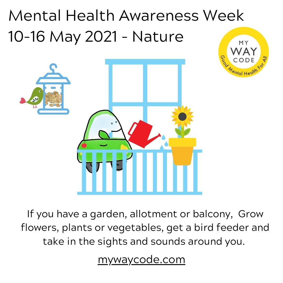 This week we are supporting Mental Health Awareness Week and the theme of Nature. 
Find out more and get great tips for connecting with nature: mentalhealth.org.uk/campaigns/ment…

#MentalHealthAwarenessWeek2021 #MHAW2021 #connectwithnature