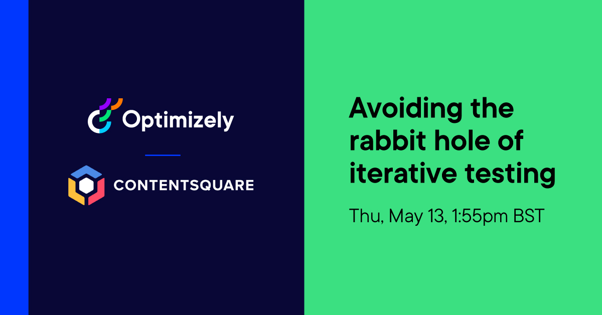 Join us this Thursday at 1:55 p.m. BST to hear the only trick you need to run better experiments, tips to kickstart your site accessibility strategy, and advice to shortcut your way into personalization. Register here: ow.ly/eyxl50EHBFr