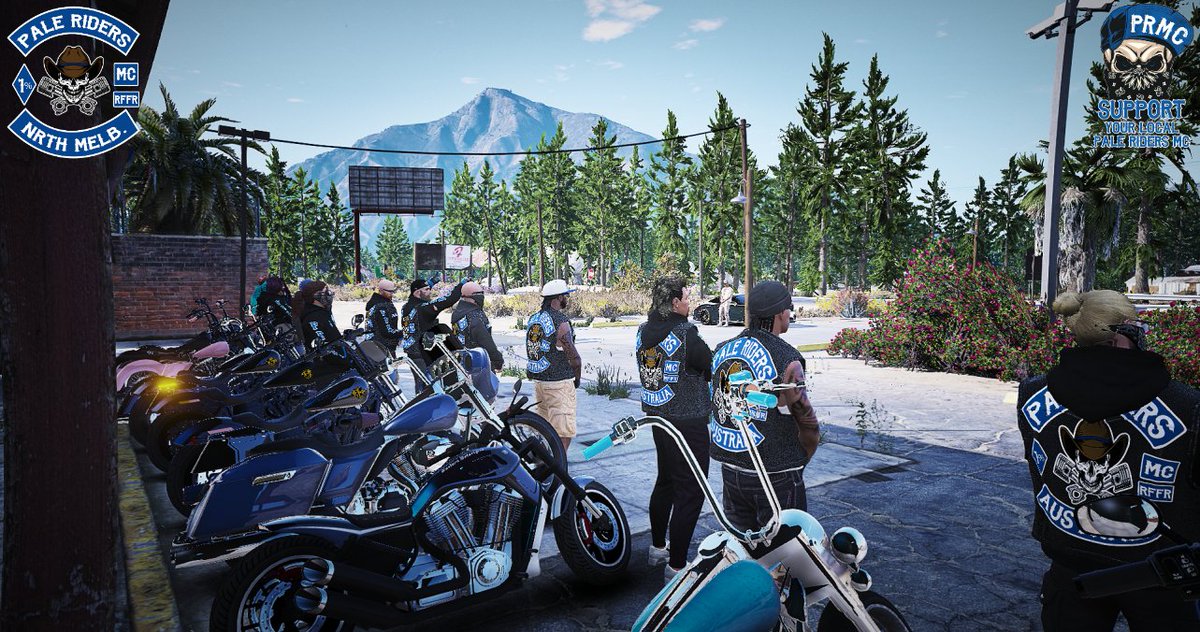 coughdogg_'s tweet photo. Pale Riders Motorcycle Club

North Melbourne Chapter

#FiveM #PRMC #PaleRidersMC #eggRP #GTAV #gtaRP #gtaroleplay #gaming #PCGaming

@TBE_RT @GamingRTweeters @sme_rt @ShoutGamers @BlazedRTs @tools_by_ezio @SGH_RTs @OwlRetweets https://t.co/fDQPoSXVkl