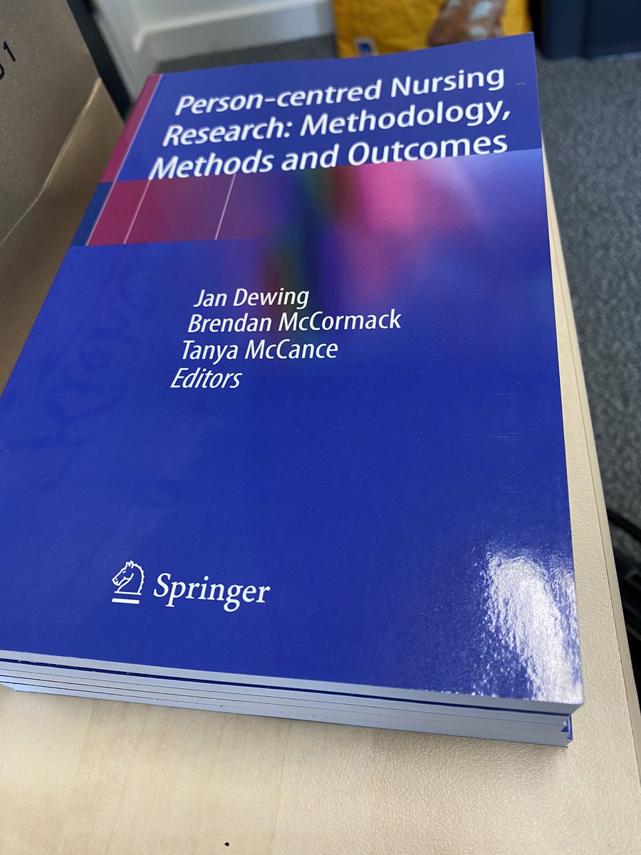 Yes it arrived today. Delighted to have it at last @JanDewing @tanya_mccance @QMUBScHonsNurs @qmudn @QMUeResearch @QMUDCA @FoNScharity @PersonCentrdCu1 @LPeelo @MargaretCodd1 @angie_titchen @DDbaldie @debraejackson @KTerna @ailsaespie @AilsaMcMillan1 @magowan_r @cawdickson