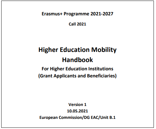 sepiegob's tweet photo. 📢 #ErasmusPlus 2021-2027.
Ya puedes acceder al documento en inglés 🇬🇧: "Higher Education Mobility Handbook For Higher Education Institutions (Grant Applicants and Beneficiaries)"

➡️ https://t.co/DLSo13Tsmu https://t.co/BQTET3u14N