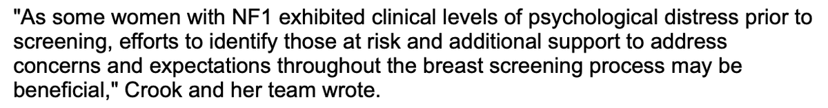 RMilesMD's tweet photo. Women w/ genetic disorder more reassured after #BreastScreening
Dr. Ashley Crook, et al. Royal North Shore Hospital, Australia
https://t.co/Y7UlsdgsHQ
@AuntMinnie
#MammogramScreening #VonRecklinghausenDisease https://t.co/xatWiWEc7t