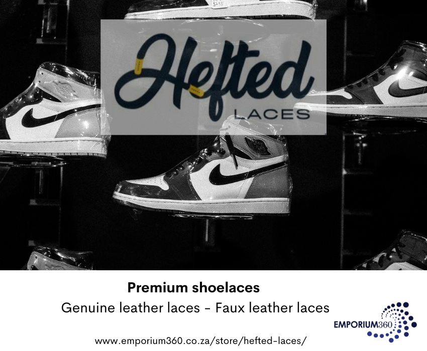 emporium360sa's tweet photo. @heftedlaces are a sneaker's best friend, these premium laces are designed to heft your heat. Shop for Hefted Laces on https://t.co/gzCnbo2z5U
#joinThe360Revolution #Sellonemporium360 #followemporium360 #buyonemporium360 #Emporium360 #heftedheat #heftedlaces #heftedheat https://t.co/rFcGZeKn1u