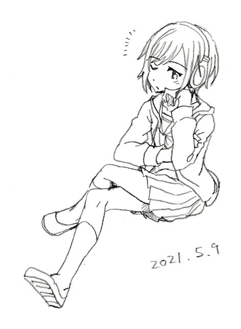 こちらはアタリにプロセカキャラを乗せる練習 