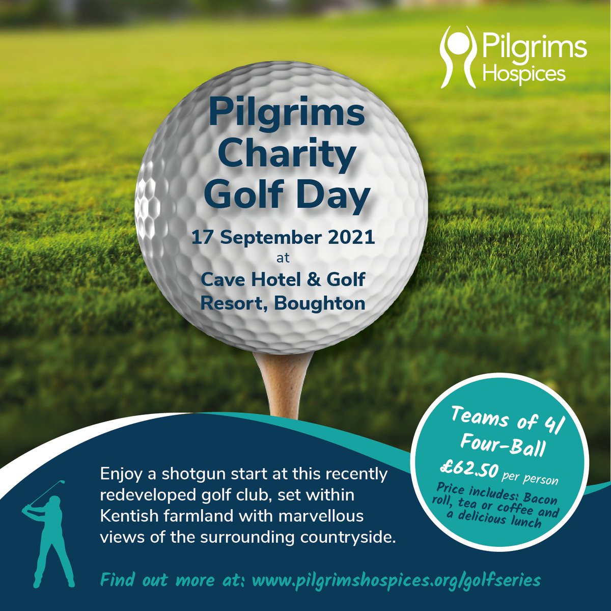 We are proud to be hosting a brand-new charity Golf Day <a href="/CaveCanterbury/">The Cave Hotel & Golf Resort</a> on 17th Sept. ⛳️🏌️‍♀️We are calling all avid golfers to join us on the greens to have fun with friends/colleagues whilst raising vital funds for <a href="/PilgrimsHospice/">Pilgrims Hospices</a>. More info here: bit.ly/3y6n4Tc
