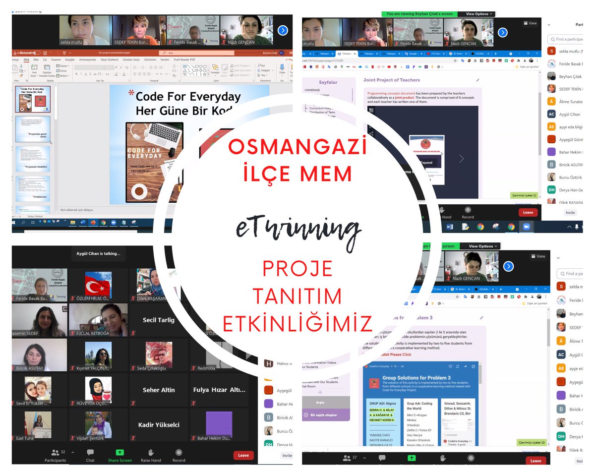 Yunuseli Hacı Naciye Kanalıcı O.O olarak 
BURSA Osmangazi DynEd &amp; eTwinning &amp; Harezmi Koordinatörlüğü aracılığı ile projemizi sunduk. Projemizin başlangıç aşamasından bitişine kadar desteklerini esirgemeyen koordinatörünüz Sedef Tekin'e teşekkür ederiz.
<a href="/TekinSedef16/">🦋 Sedef TEKİN 🦋</a>
<a href="/HacNaciye/">Yunuseli Hacı Naciye Kanalıcı Ortaokulu</a>