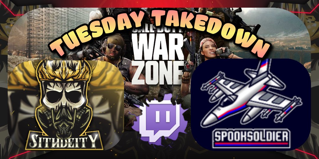 spooksoldier's tweet image. DUOS tonight w/ @Sith_deity looking for them wins🔥twitch.tv/spooksoldier🔥
LIVE TODAY from 7pm GMT /1pm CST
#twitchstreamer #twitchaffiliate
#LetsGrowStreams #TwitchAffilate #smallstreamer
@sme_rt
@SmallStreamersR 
@share_stream
@rtsmallstreams @Retweet_Twitch