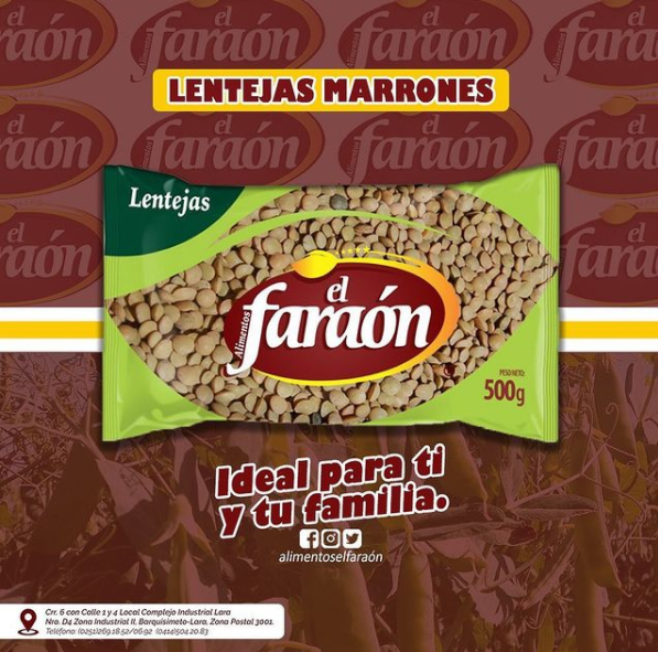 AlimentosFaraon's tweet photo. En Alimentos el Faraón seguimos trabajando constantemente para llevarle a todas las familias Venezolanas productos de primera calidad y al mejor precio del mercado👏🏼✅.
⠀
Hoy les traemos nuestras Lentejas Marrones🥣🙌🏼, 

#HechoPorVenezolanosParaVenezolanos 🇻🇪. https://t.co/u1kvlUaHOM
